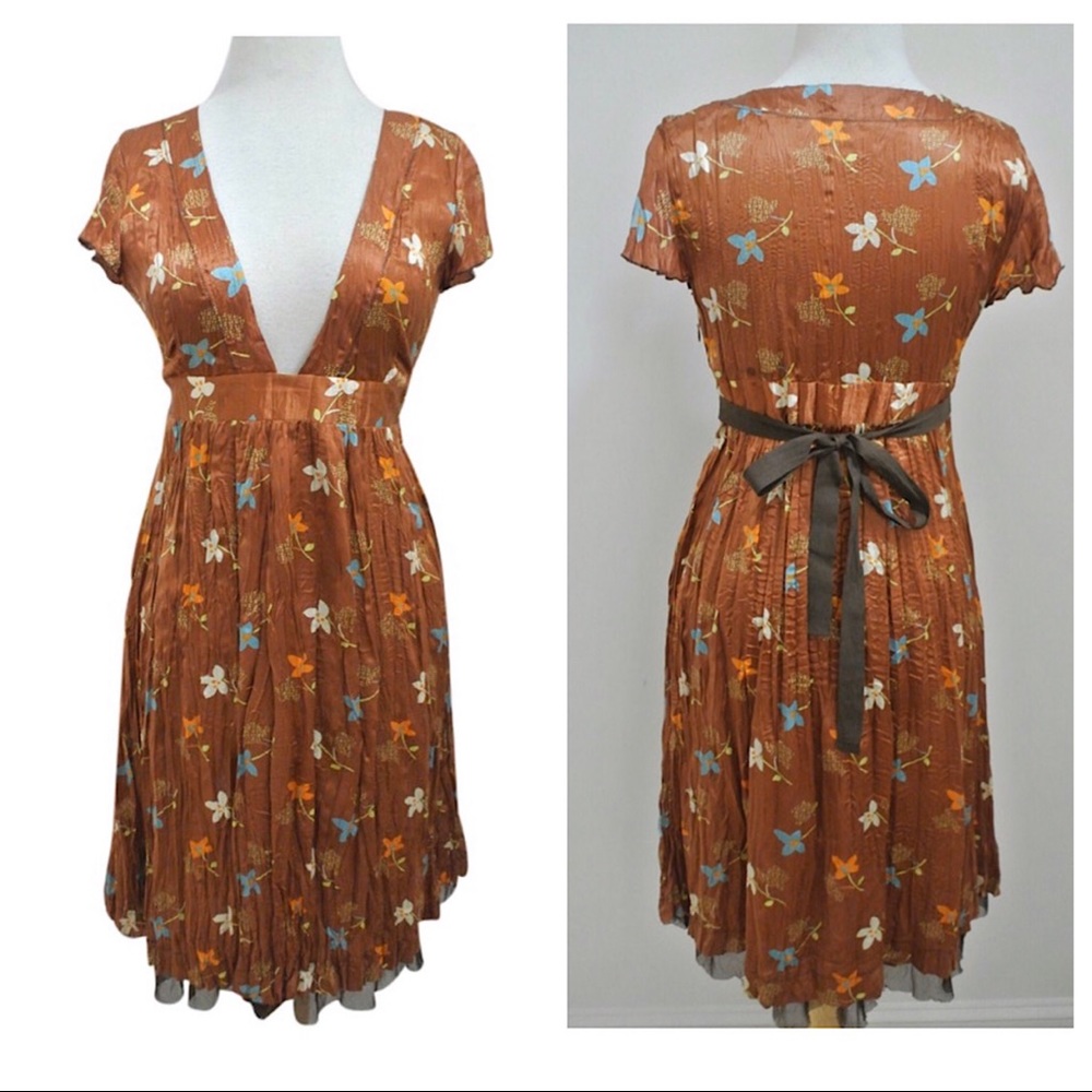 Free people Silky Floral Dress